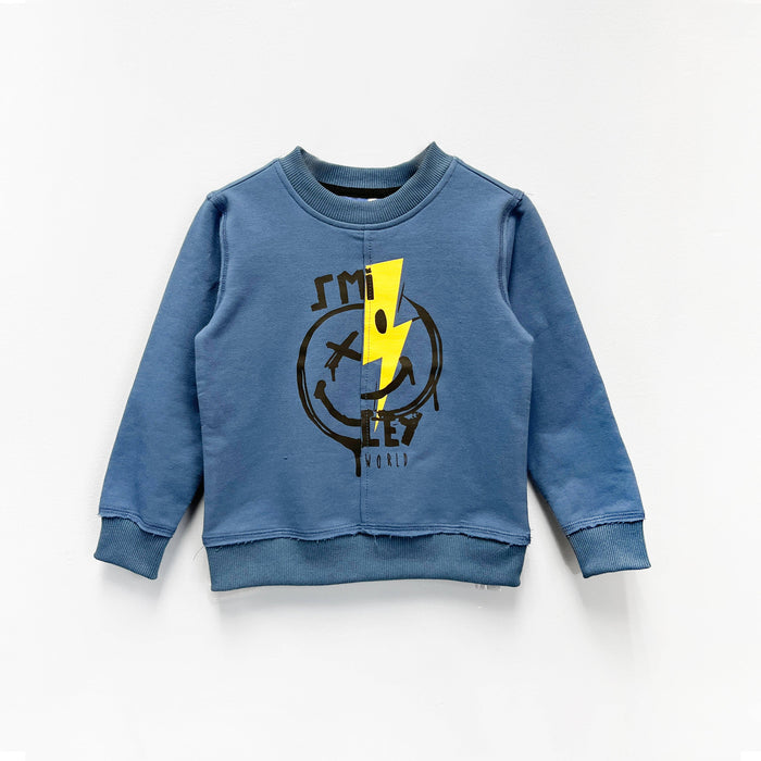 Blue Lightning Bolt Knit Jogger Set