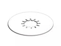 White Plastic 5th Wheel Lube Plate BXR9004 - 3D Render Angle | United RV Parts