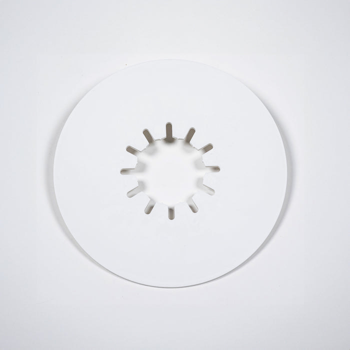 Blue Ox BXR9004 10-Inch 5th Wheel Lube Plate - Top View on Gray Background | United RV Parts