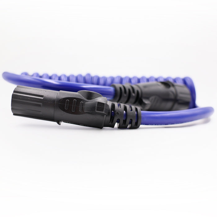 Blue Ox Coiled Electrical Cable Connectors - Close-up Detail | United RV Parts