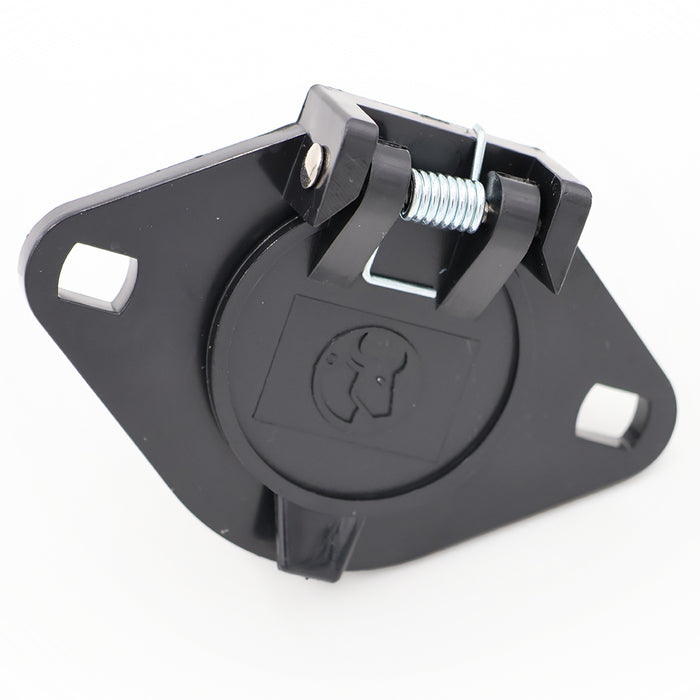 Black Mounting Bracket with Blue Ox Logo - Top View | United RV Parts