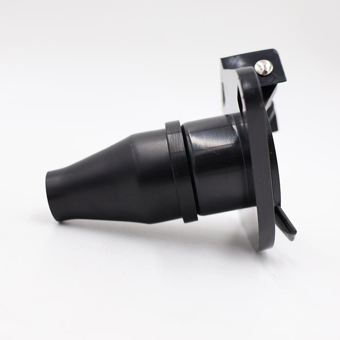 Black Vehicle Socket Connector - Side Profile View | United RV Parts