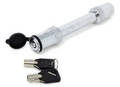 Chrome Steel Blue Ox BX8858 Class III Hitch Lock with Two Keys - Side View | United RV Parts