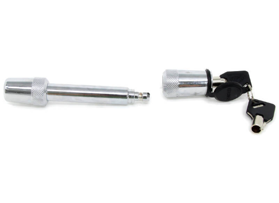 Blue Ox BX8858 5/8 Inch Trailer Hitch Lock Pin and Lock Cylinder with Keys - Separated View | United RV Parts