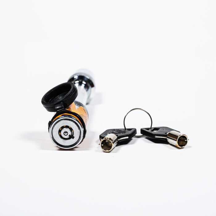 Blue Ox BX8858 Hitch Lock Keyway and Dust Cap Detail with Keys - Front End View | United RV Parts