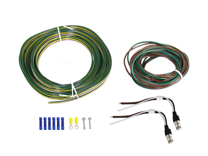 Blue Ox BX88267 LED Tail Light Wiring Kit - Complete Contents Flat Lay | United RV Parts