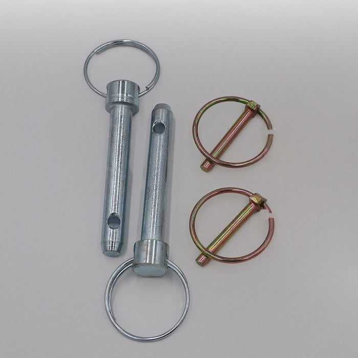 Blue Ox BX88219 Steel Retaining Pin Kit - Flat Lay Full Contents with Locking Rings | United RV Parts