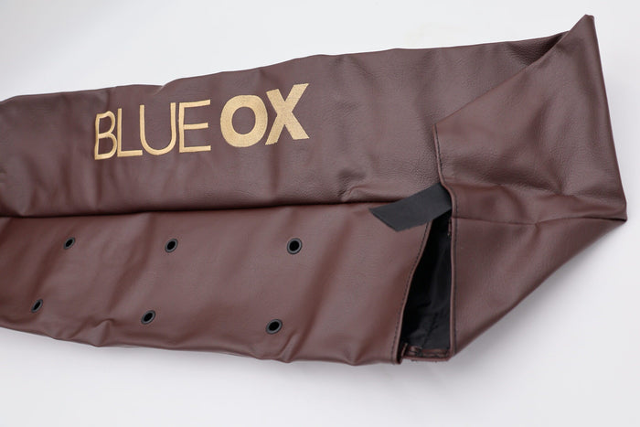 Brown Vinyl Blue Ox Tow Bar Cover - Unfolded with Grommet Details | United RV Parts