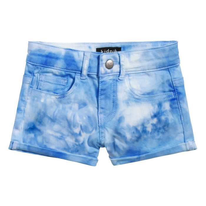 Blue Tie Dye Cuffed Short