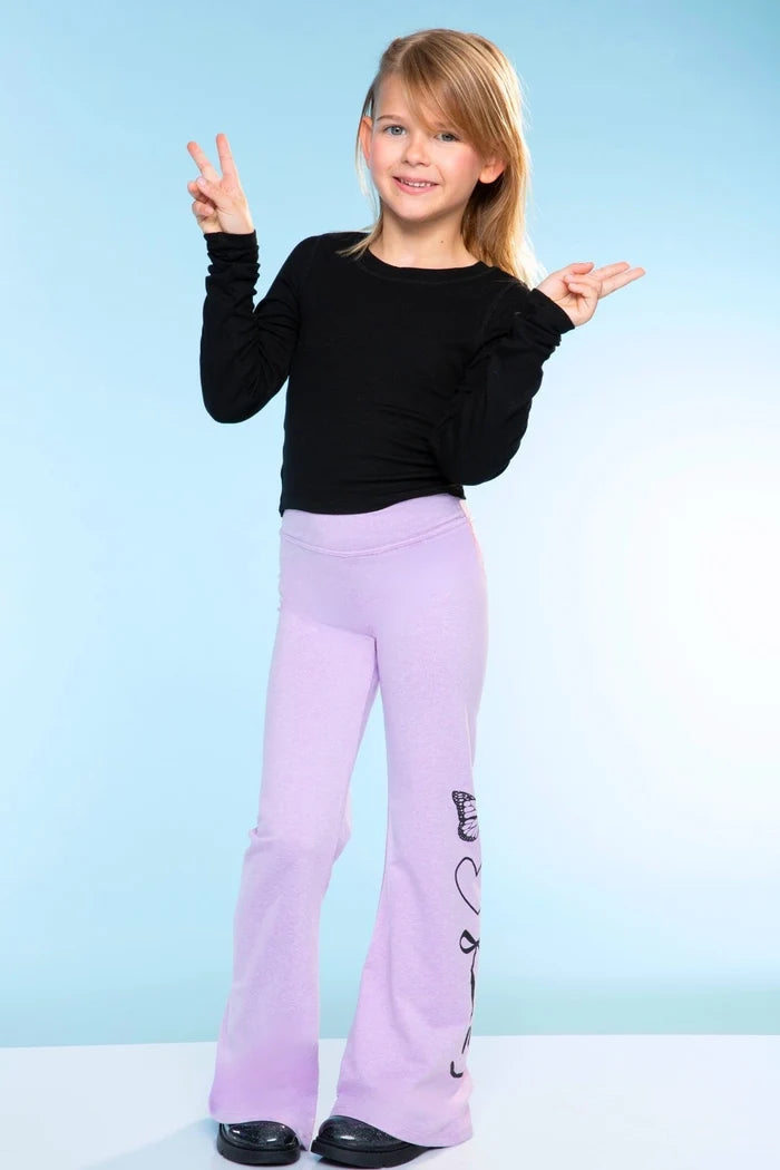 Blush Berry Emoji Stars Simply Soft Luxe Flare Legging