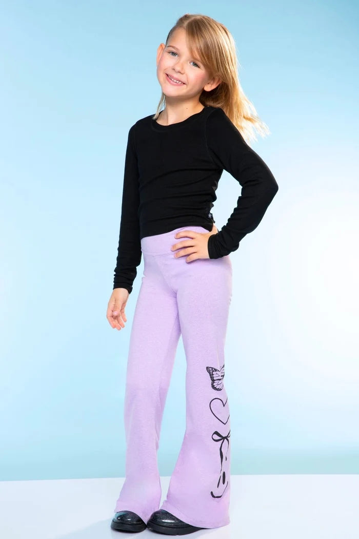 Blush Berry Emoji Stars Simply Soft Luxe Flare Legging