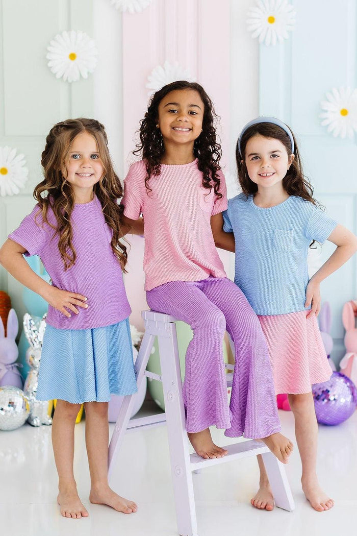 Bright Lilac Scrunchy Bells