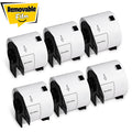 Brother DK-1202 Removable Film Shipping Labels 2.4" x 3.9"