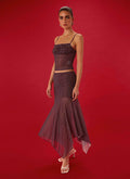 Buffy Maxi Skirt - Burgundy