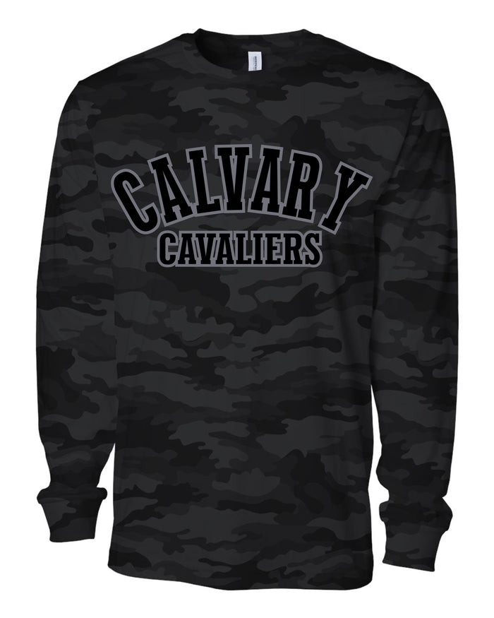 Calvary Cavaliers Camo T-Shirt Black
