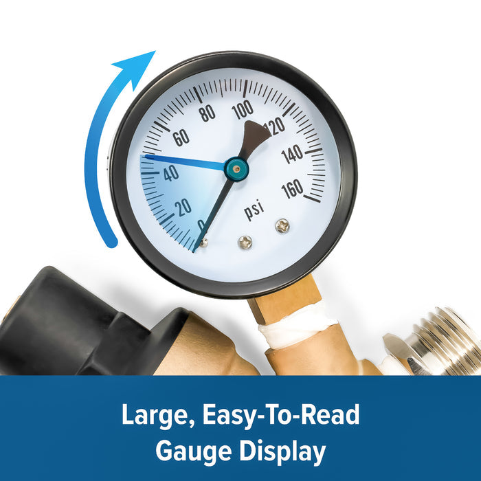 Water Pressure Regulator Gauge - Close-Up Display Detail | United RV Parts