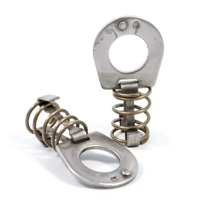 Stainless Steel Cam Lock for RV Water Heater Door - Two Piece Assembly View | United RV Parts