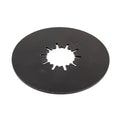Black Plastic Fifth Wheel Lube Disc 10-inch - Angled View | United RV Parts