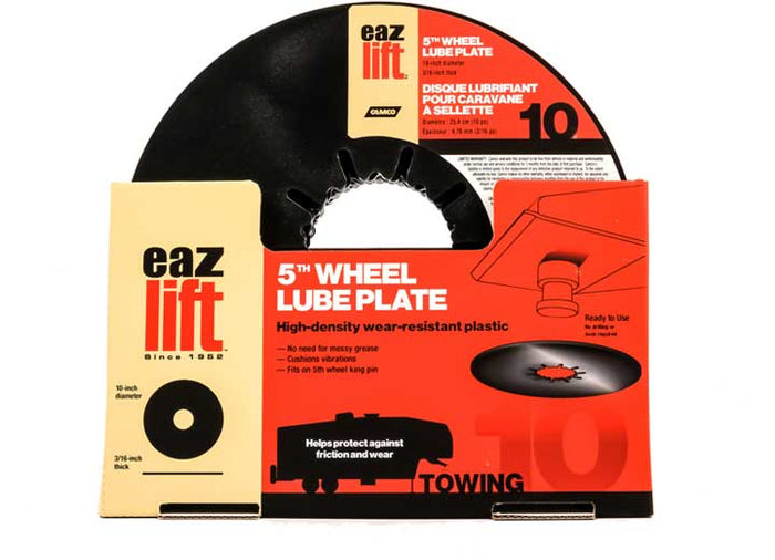 Camco Eaz-Lift 5th Wheel Lube Plate 44665 Retail Packaging - Front View | United RV Parts