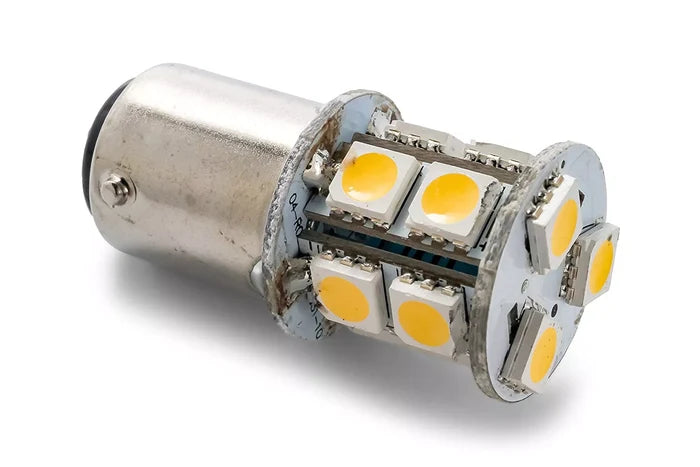 Camco 54650 LED Replacement Bulb 140lm Bayonet Base - Angled Detail View | United RV Parts
