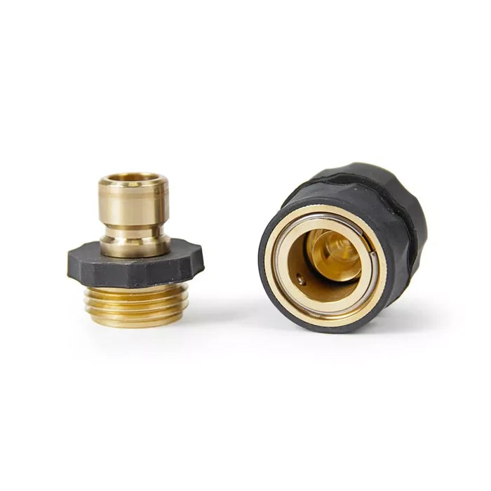 Brass Camco Quick Hose Connect 20135 - Two Piece Set | United RV Parts
