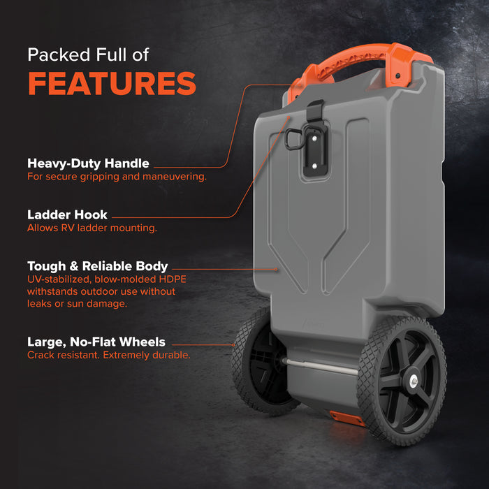 Camco Rhino Features Breakdown Marketing Graphic - Tank Details | United RV Parts