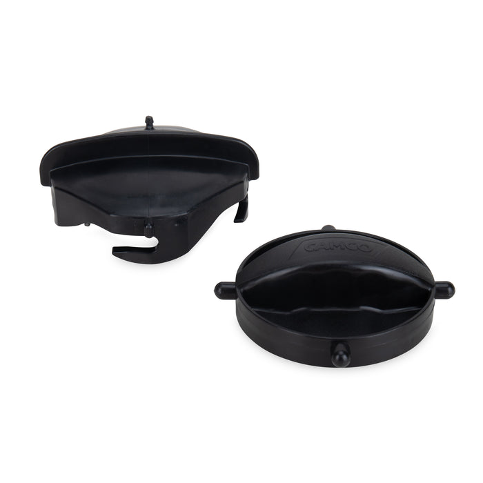 Black Camco Rhino Sewer Hose End Caps - Interior Detail View | United RV Parts