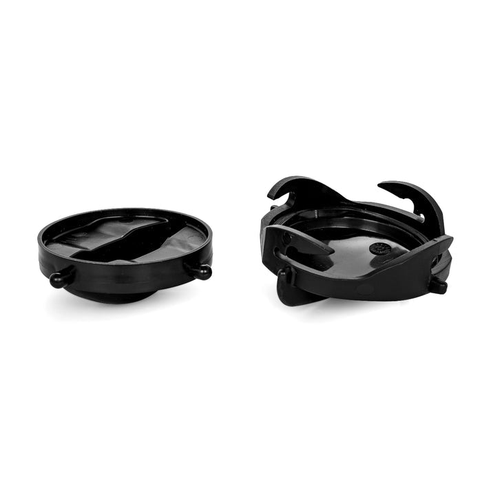 Black Camco RhinoFLEX Sewer Hose Caps - Open Position Detail | United RV Parts