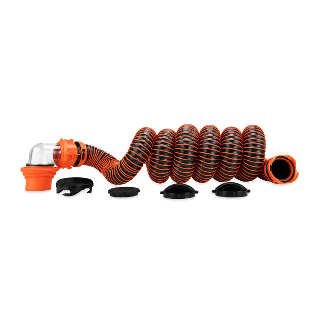 Camco RhinoEXTREME 15' Sewer Hose Kit Complete Set - Flat Layout | United RV Parts