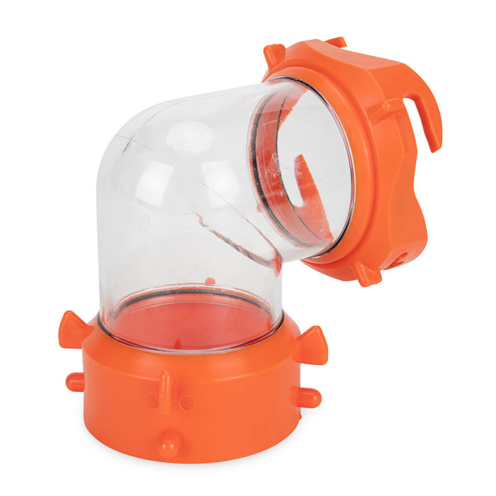Clear RhinoFLEX 90 Degree Fitting - Alternative Angle View | United RV Parts