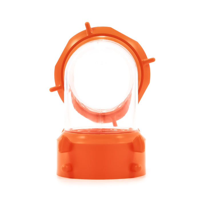 Orange RhinoFLEX Sewer Hose Fitting Components - Top View | United RV Parts