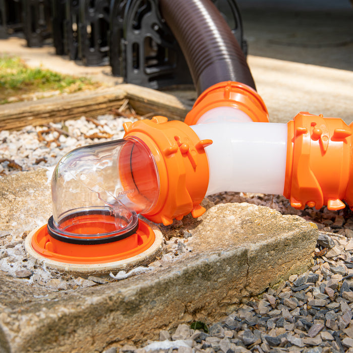 Camco RhinoFLEX Sewer Hose System at RV Dump Station - In Use | United RV Parts