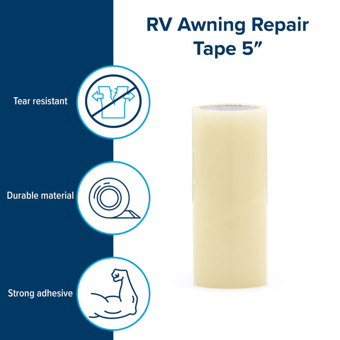 Clear Camco 42623 RV Awning Repair Tape Features - Product Benefits | United RV Parts