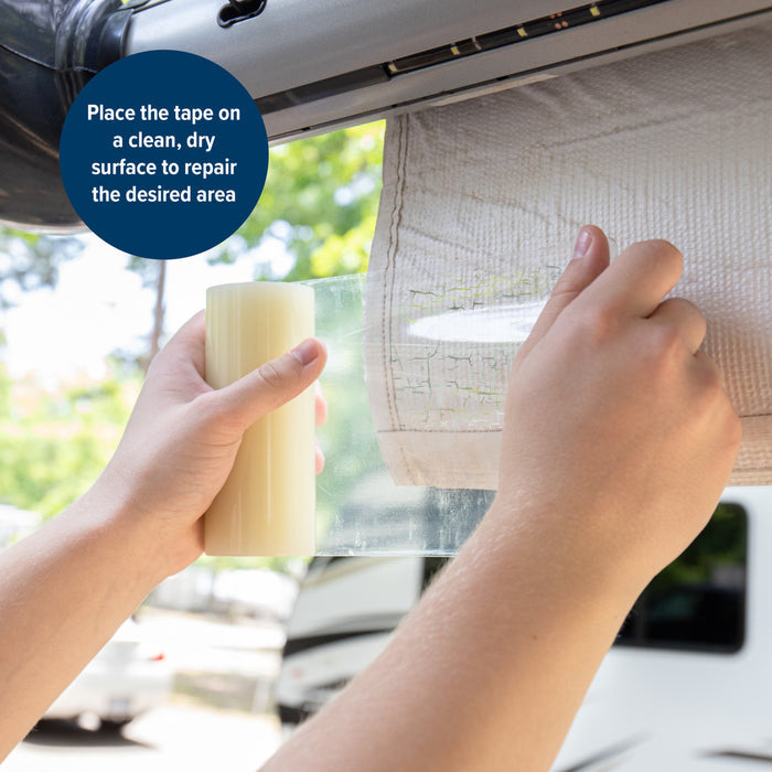 Clear Awning Repair Tape Application - Interior RV Usage | United RV Parts