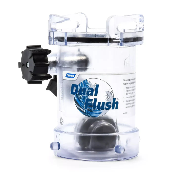 Clear Polycarbonate Camco Dual Flush RV Holding Tank Rinser - Front View | United RV Parts