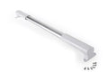 Camco RV Screen Door Cross Bar 42186 with White Handles and Mounting Screws - Angled View | United RV Parts