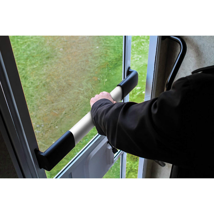 RV Screen Door Cross Bar Installation - In Use on RV Door | United RV Parts