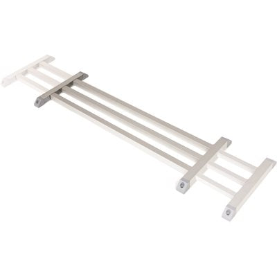 White Aluminum RV Screen Door Push Bar - Angled View | United RV Parts