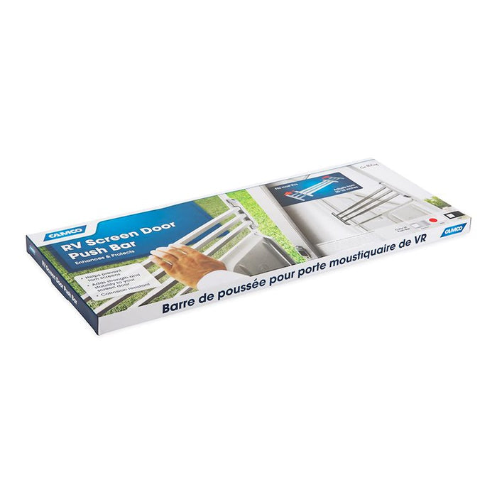 Camco RV Screen Door Push Bar 43977 - Product Packaging Box | United RV Parts