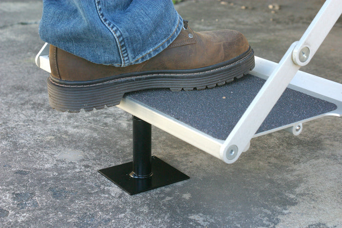 Camco RV Step Brace 43681 - In Use Supporting RV Step | United RV Parts