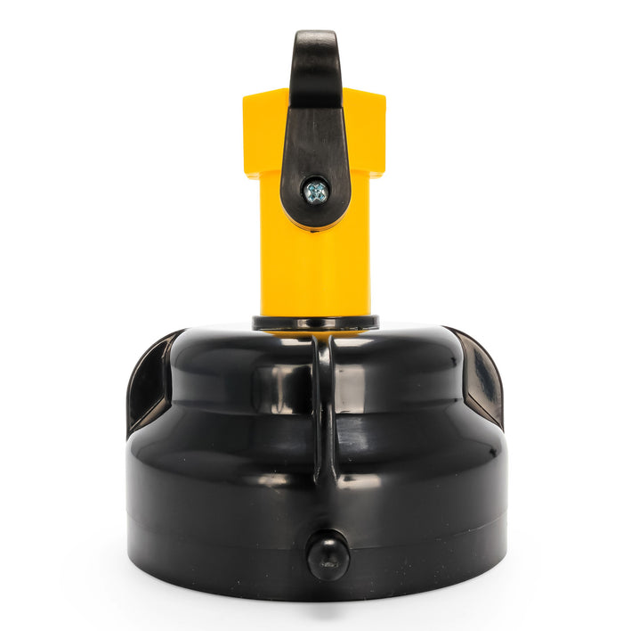 Camco 39533 Rinse Cap with Yellow Garden Hose Connection - Top View | United RV Parts