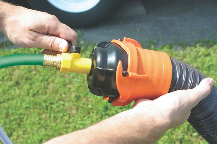 RV Sewer Hose Cleaning with Garden Hose Connection - Demonstration | United RV Parts