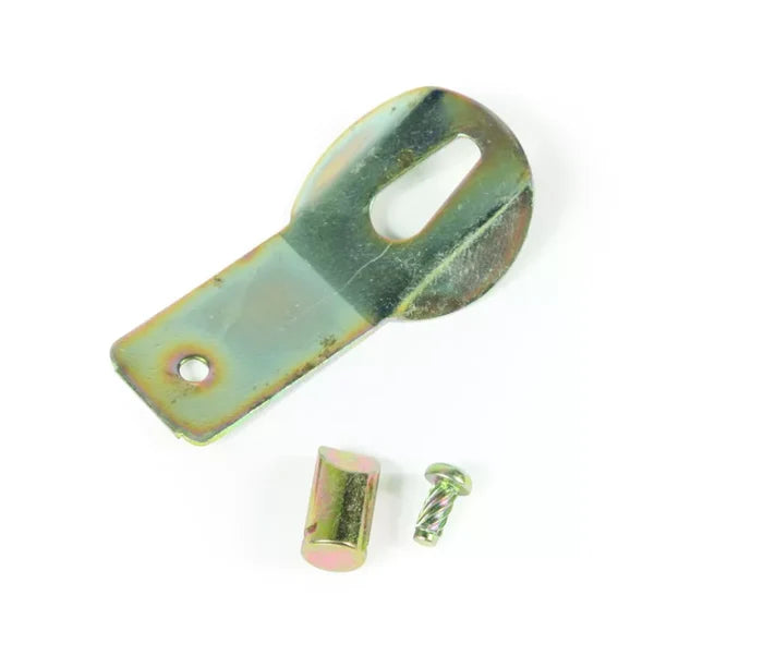 Zinc-Plated Spring Bar Locking Bracket with Pins - Side Detail | United RV Parts
