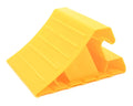 Yellow Plastic Camco Super Wheel Chock - Side View | United RV Parts