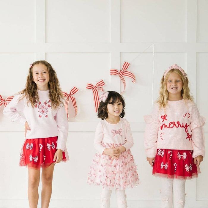 Candy Cane Coquette Sequin Tutu