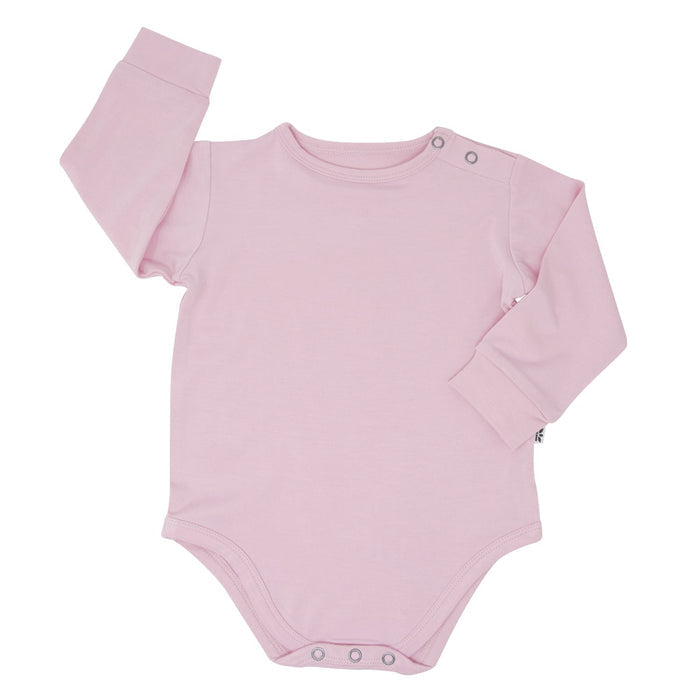 Candy Pink Long Sleeve Bamboo Bodysuit