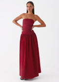 Carmel Maxi Dress - Merlot