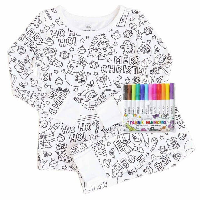 Christmas Colorable Pajama Set