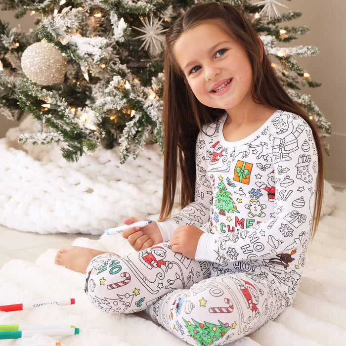 Christmas Colorable Pajama Set