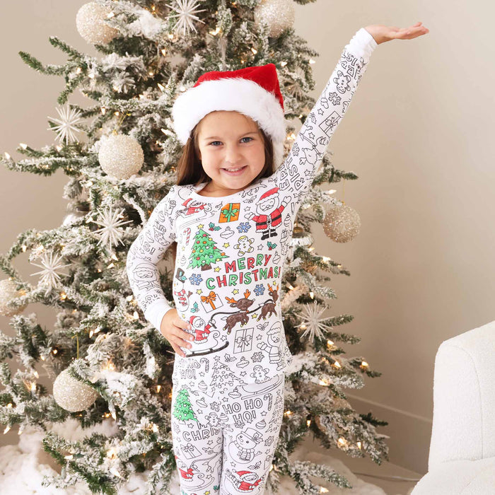 Christmas Colorable Pajama Set